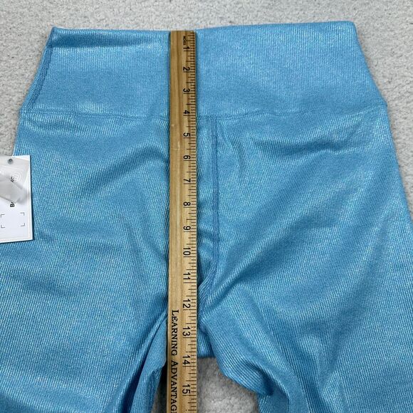 NWT Eleven Venus Williams Stay Glossy Leggings Women's XL Ice Sky 7/8 Activewear - Picture 7 of 10